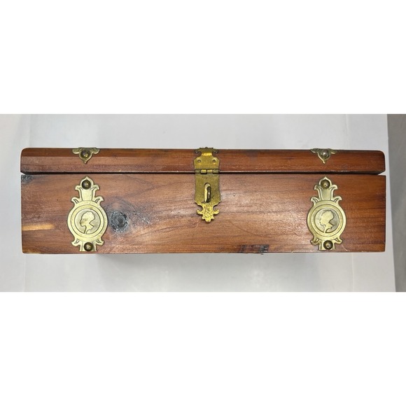 Antique c.1900 Wooden Cigar Box Repurposed as Keepsake Box, Factory No. 771 PA - Picture 2 of 14